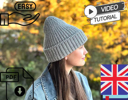 Calm Crochet Beanie – Beginner-Friendly Guide with Video Tutorial